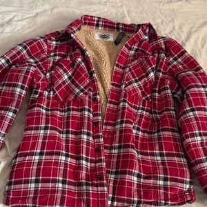 Plaid Wrangler Sherpa-Lined Jacket